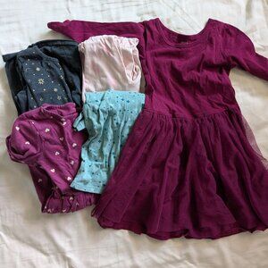 Bundle of 5 long sleeve dresses in good play condition